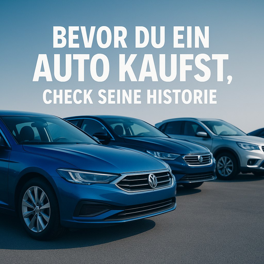 Bevor du ein Auto kaufst,  check seine Historie.
